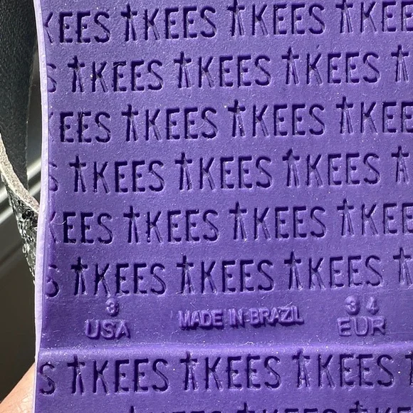 TKEES Metallic Silver unicorn Sandals New - Picture 8 of 9